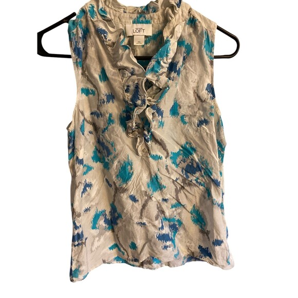 Ann Taylor Tops - Ann Taylor LOFT sleeveless blouses Silk cotton Womens XS